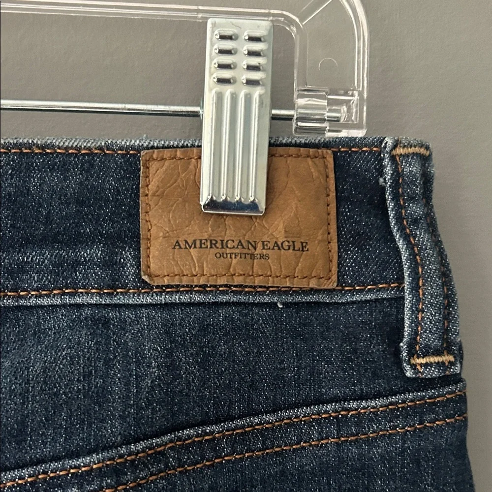 American Eagle Outfitters Dark Blue Denim Mini Skirt - Picture 6 of 8